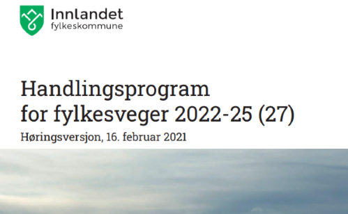 Read more about the article Høringsinnspill til handlingsprogram for fylkesveger